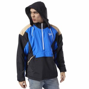 Bluza Męskie Reebok Classic Vector Unisex Anorak Czarne PL 38MTNEG